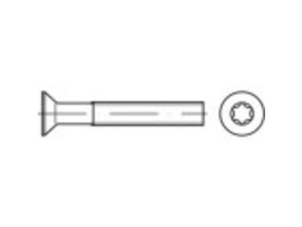TOOLCRAFT countersunk skruer M2.5 3 mm T-profil DIN 965 rustfritt stål A2 2000 stk