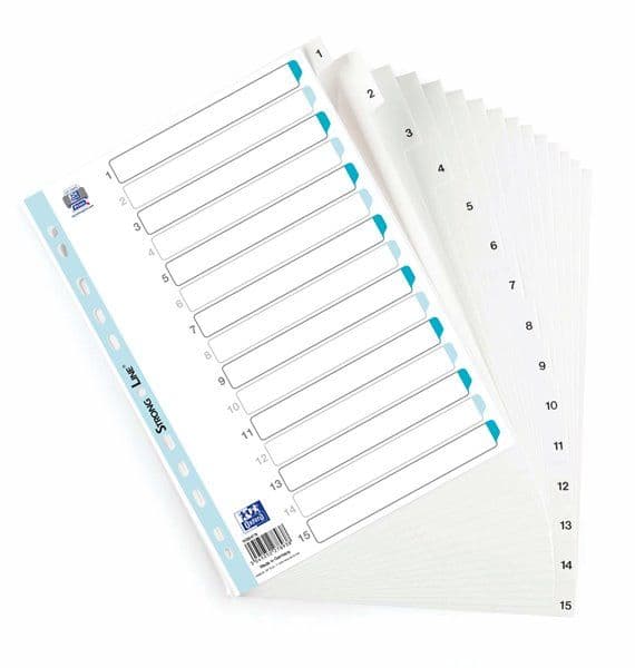 STRONG-LINE register A4 PP HVIT 1-15