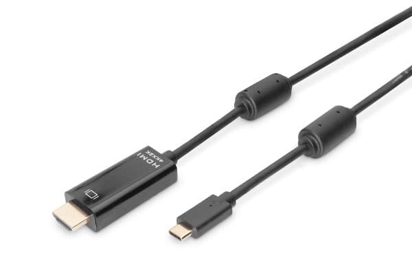 DIGITUS - Adapterkabel - USB-C hann til HDMI hann - 5 m - 4K-støtte