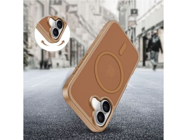 Tech-Protect BasicMag MagSafe-deksel til iPhone 17 - brun