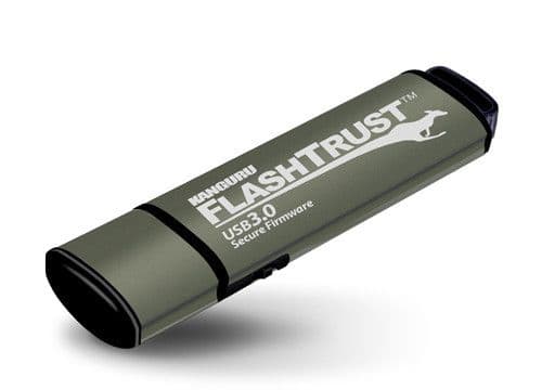 Kanguru FlashTrust Secure Firmware 3.0 - USB-flashstasjon - 128 GB - USB 3.2 Gen 1