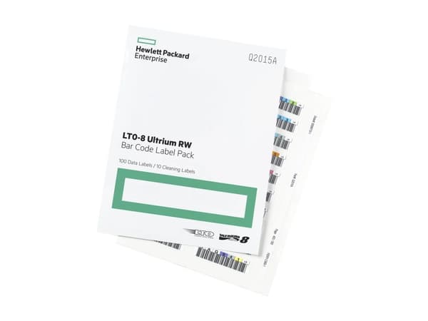 HPE LTO-8 Ultrium RW Bar Code Label Pack - Streckkodsetiketter