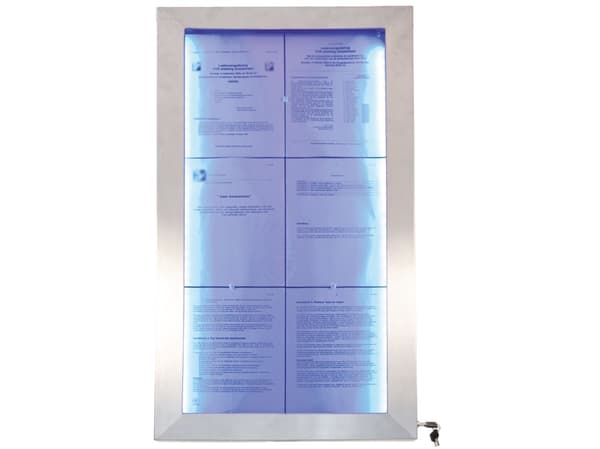 Securit® 6xA4 STAINLESS STEEL informationsdisplay