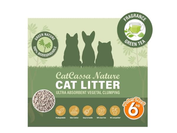 CatCassa Nature kattegrus (Grøn te) 6kg