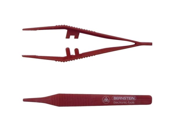Bernstein 05-0030, Plast, Rød, Flat, Rett, 6 g, 130 mm
