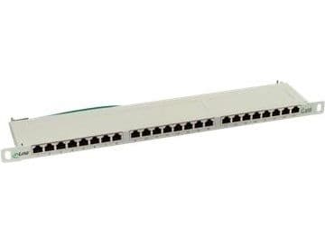 InLine 76224A, RJ-45, Cat6, Grå, Reolmontering, 0.5U
