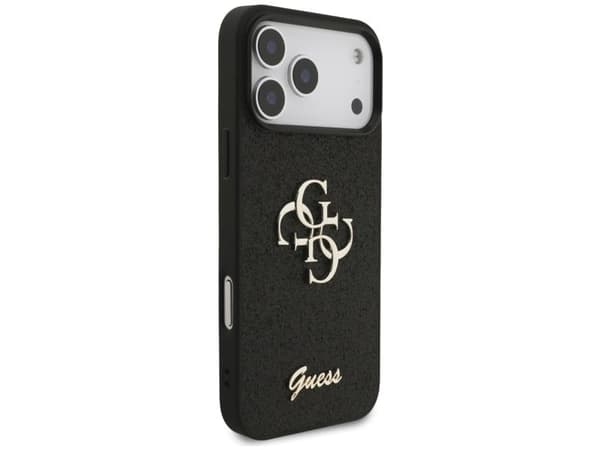 Guess Fixed Glitter Big 4G Case for iPhone 17 Pro Max / 18 Pro Max - Black