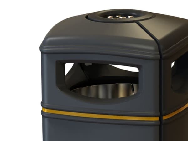 Affaldsbeholder Carl firkantet 100L