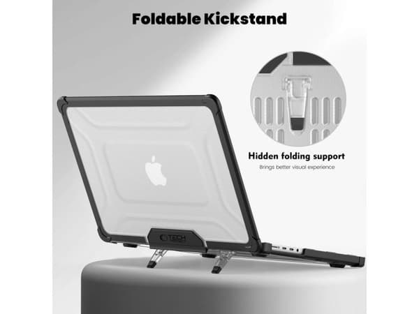 TECH-PROTECT SMARTSHELL PRO MACBOOK PRO 14 M1 / M2 / M3 / M4 / M5 2021-2025 BLACK/CLEAR
