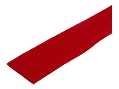 StarTech.com 100ft Hook and Loop Roll, Cut-to-Size Reusable Cable Ties, Bulk Industrial Wire Fastener Tape /Adjustable Fabric Wraps Red / Resuable ...