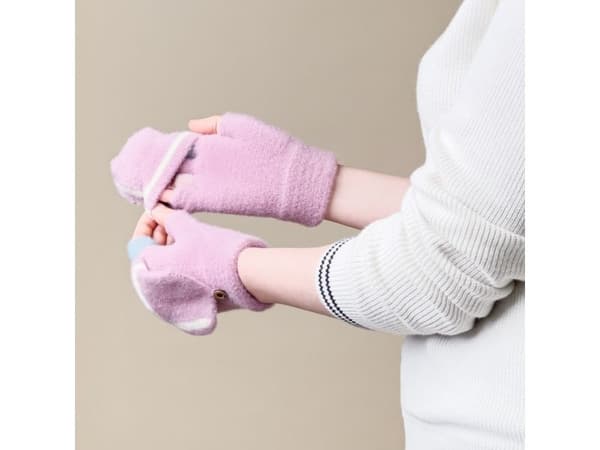 Vintertelefonhandskar för kvinnor/barn - Rosa