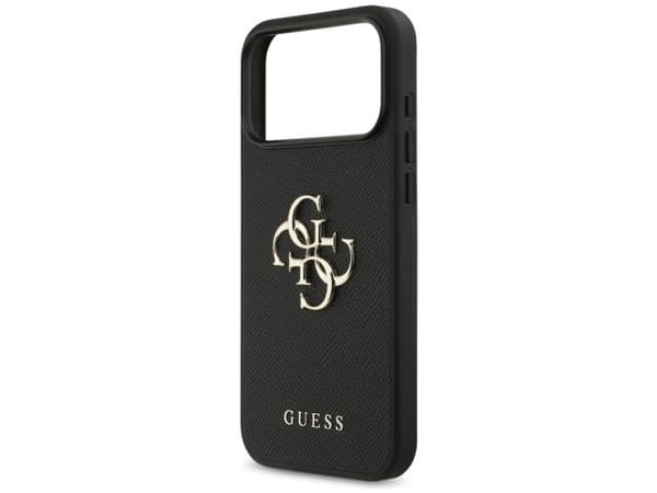 Guess Grained Big 4G &amp; Classic Logo case for iPhone 17 Pro Max - black