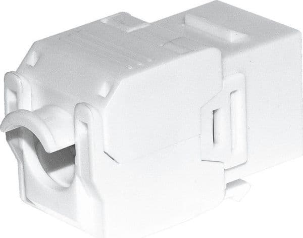 NetRack keystonejack RJ45 kat. 5e UTP utan verktyg, vit