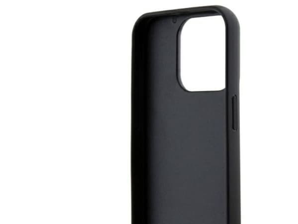 DKNY quiltet Stack Logo-deksel til iPhone 15 Pro Max - svart