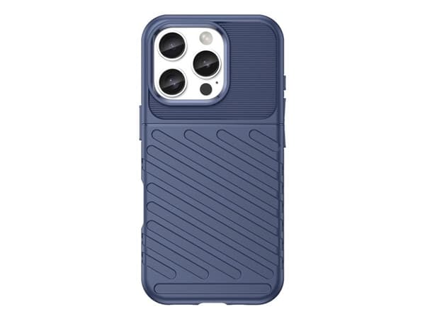 Thunder-skal till iPhone 16 Pro Max - silikon - blå