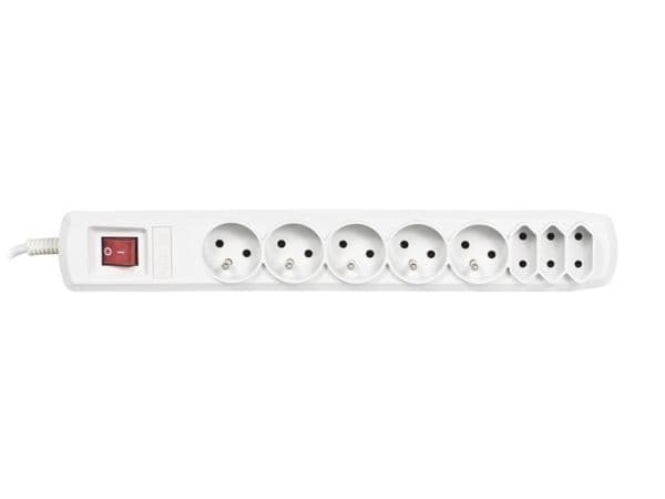 Activejet APN-8G/1,5M-GR, 1,5 m, inomhus, Typ C, Typ E, Typ E, Plast, Grå
