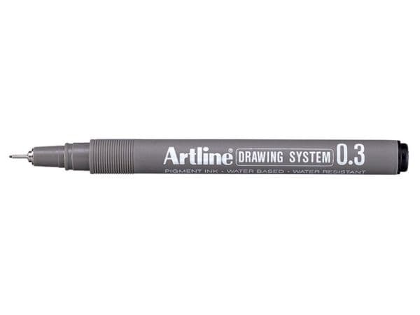 Fineliner Artline tegnepenn EK233, 0,3 mm, sort