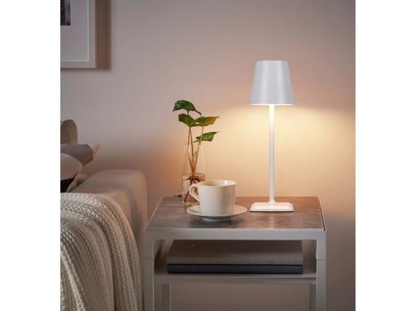 Techly Techly langaton LED-pöytävalaisin touch valkoinen