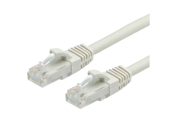 VALUE patch-kabel RJ-45 (M) til RJ-45 (M), 50 cm, UTP, CAT 6a, presset, grå (21.99.0870)