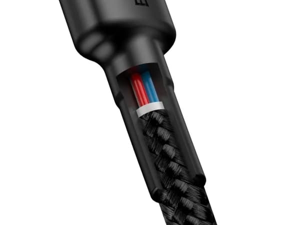 Baseus Cafule, 2 m, USB C, USB C, 0,48 Gbit/sek, Svart, Grå