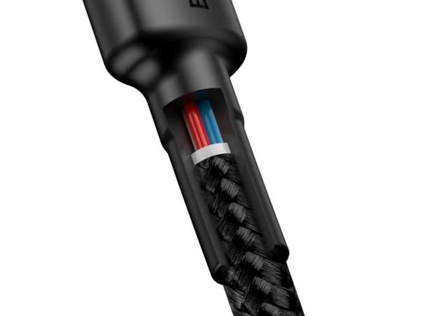 Baseus Cafule, 2 m, USB C, USB C, 480 Mbit/s, Sort, Grå