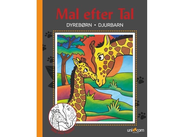 Mal Efter Tal - Dyrebørn ( paint by numbers) | Språk: Dansk