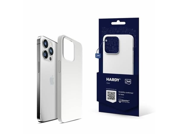 3Mk Apple iPhone 15 Plus - Hardfør magnetisk silikondeksel sølvhvit