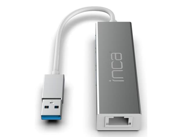 INCA-sovitin IUSB-03TX Ethernet > USB ja C-tyyppi 1000Mbit