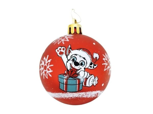 Röda julkulor Paw Patrol