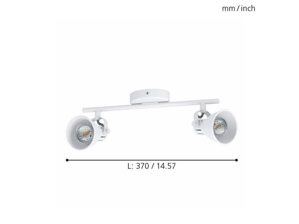 EGLO SERAS SPOT 2X240 LM VIT
