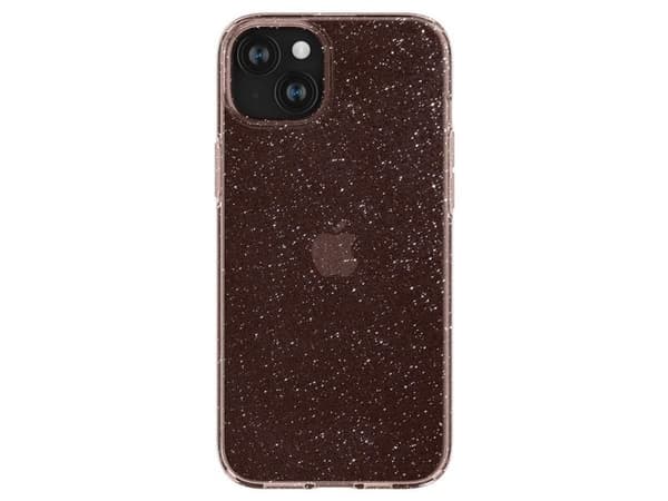 Spigen Liquid Crystal Glitter-deksel til iPhone 15 Plus - rosa/klart
