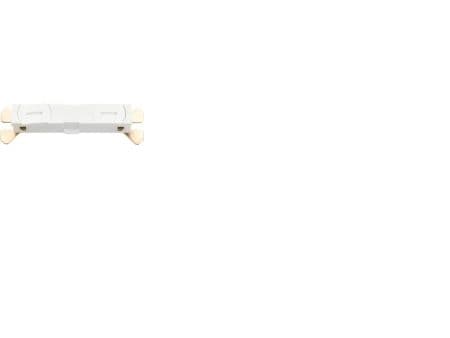 Zip 230V Sammenkobling lige stykke hvid