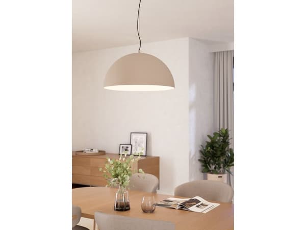 EGLO GAETANO 1 pendel E27 sort/sand-krem