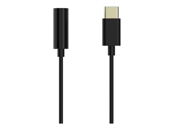 Sinox Mibility, USB C, Mini Jack 3.5 mm, 0,1 m, musta