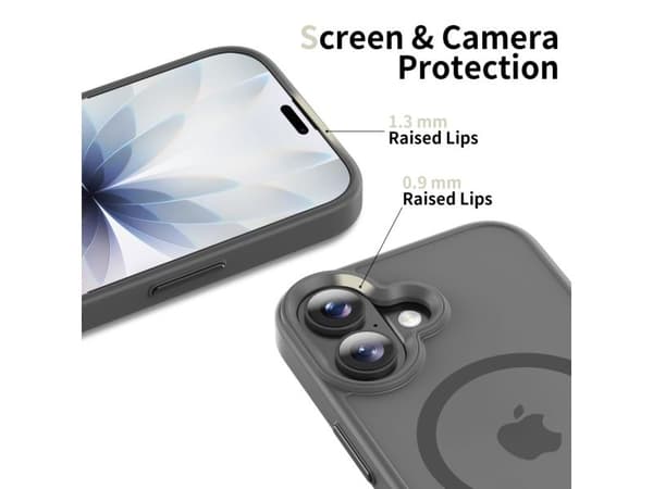 Tech-Protect MagMat MagSafe-skal till iPhone 17 - grå