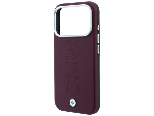 BMW Sign Centered Deboss MagSafe Case for iPhone 17 Pro / 18 Pro - Burgundy