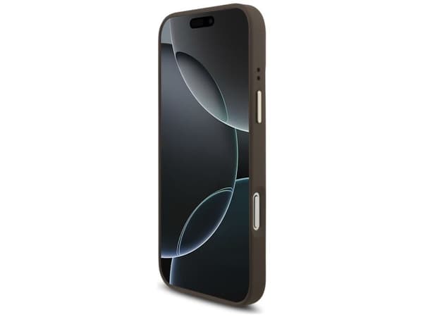 Guess 4G Triangle Logo MagSafe-deksel til iPhone 17 Pro Max - brun & gull