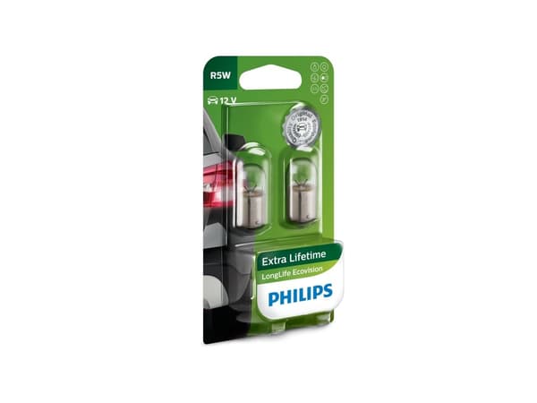 Philips Longlife EcoVision R5W 12V - Sæt