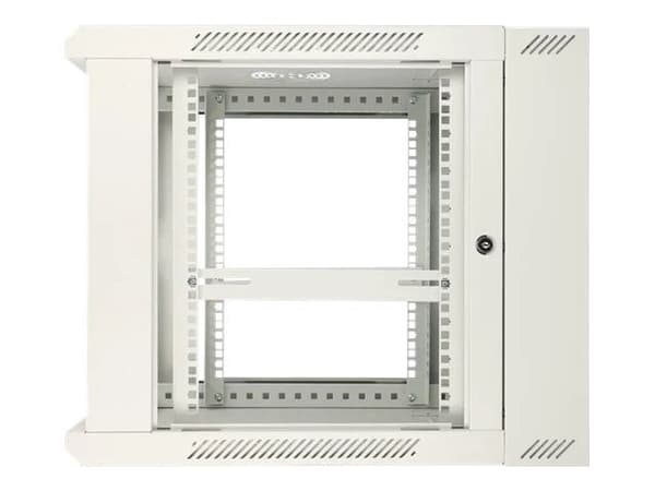 Extralink AZH - Rack skåp - svängtyp - väggmontering - grå - 9U - 19"