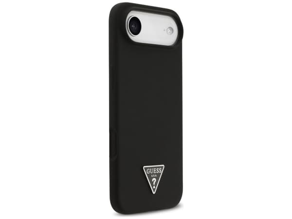 Guess silikone Triangle Logo MagSafe-etui til iPhone Air (svart)