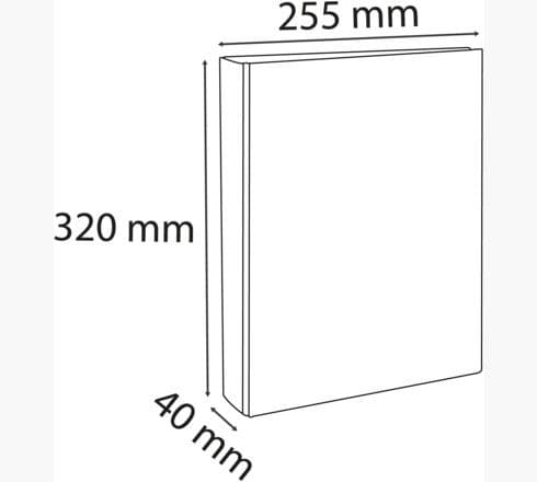 Exacompta-renkaiskansio 4 cm, sininen