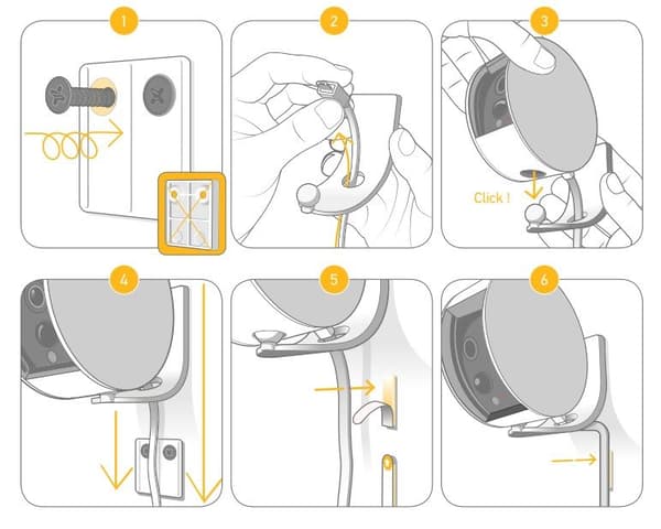 Somfy Wall Mount til Indendørs Kamera