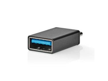Nedis CCGB64915BK, USB-A, USB-C, Sort
