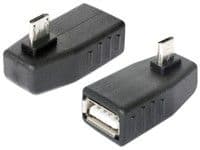 Delock - USB-adapter - USB (hunn) til Micro-USB type B (hann) - USB 2.0 OTG - 90°-kontakt