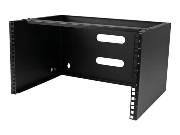 StarTech.com 6U väggmonteringsfäste för patchpanel - 35 cm djupt - Skåp - väggmontering - svart - 6U - 19"