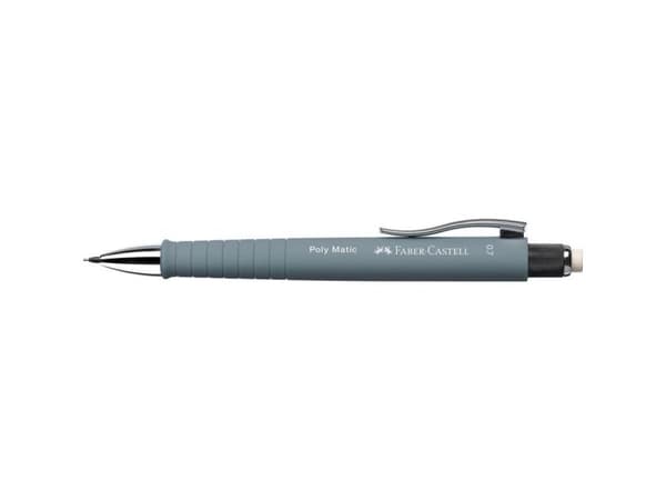 Faber-Castell Poly Matic, 0,7 mm, Triangulær, Grå, Svart, Twist-out, 1 stykker