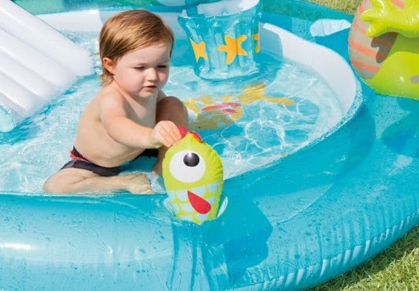 Intex Alligator Legepool, 160L, 201x170x84cm