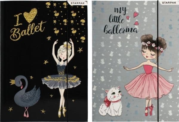 Starpak A4-mapp med elastiskt band Starpak Ballerina