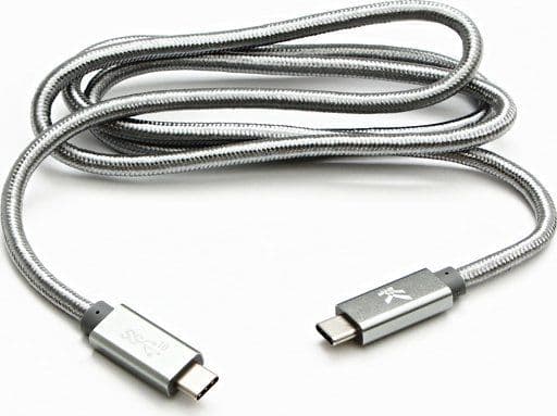 USB-kabel med logo USB-C - USB-C til USB-C 1 m hvit