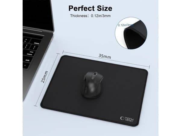 TECH-PROTECT A100 MOUSE PAD 35 x 25CM BLACK